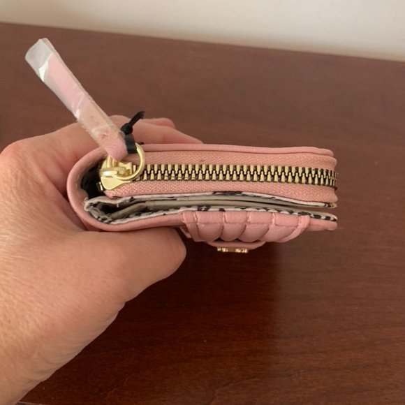 Juicy Couture Blush Pretty Bow Small Zip-Around Wallet--NWT - Picture 7 of 16